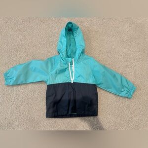 Old Navy Teal and White Hooded Jacket